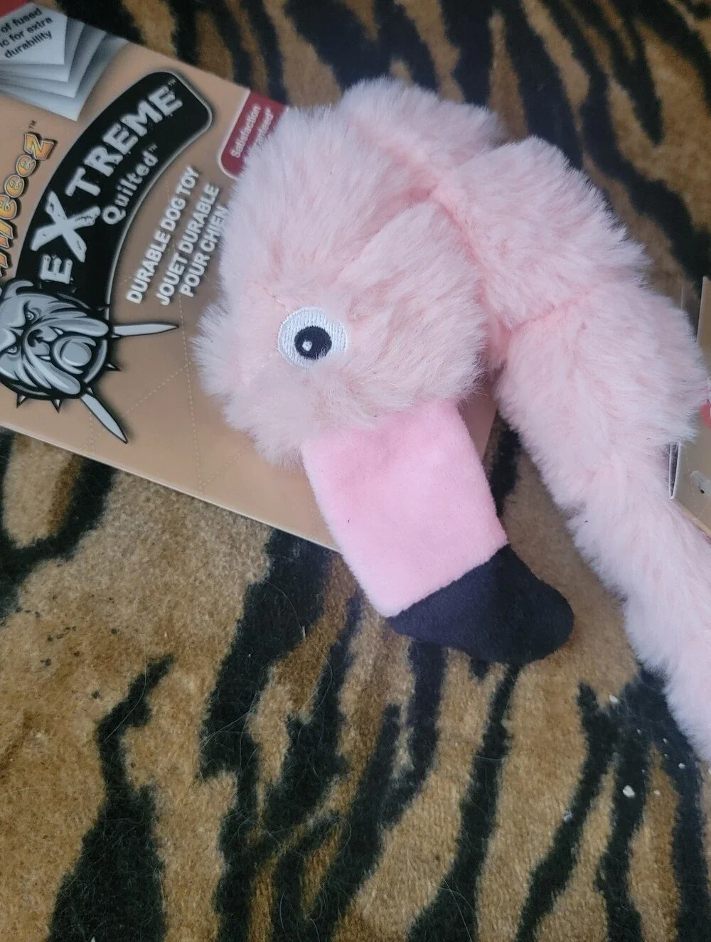 Spot Dog Flamingo Plush Tug Toy - Pink Ea.